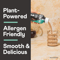 OWYN shake held in hand demonstrating portable protein for on-the-go convenience