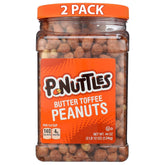 P-nuttles front jar packaging showing product and resealable lid for convenience