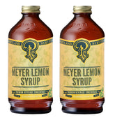 P Portland Syrups bottle front view showing Meyer lemon syrup branding and premium look