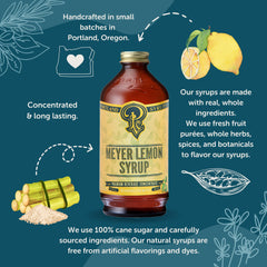 P Portland Syrups in a lemon cocktail demonstrating bright flavor and mixability