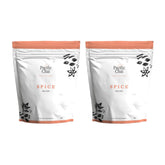 Pacific Chai front packaging showing 3 lb container and branding benefits
