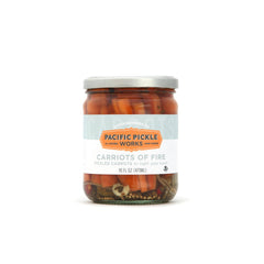 Pacific Pickle Works front label showing jar and product name for easy identification