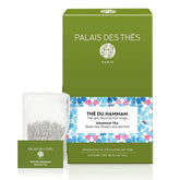 Palais des Thés front packaging showing Hammam Tea and benefits of floral aroma