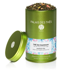 Palais des Thés tin front showing elegant packaging and freshness preservation