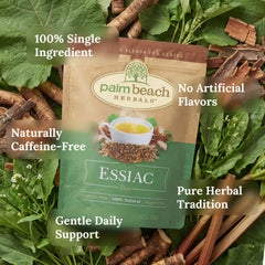 Palm Beach Medicinal Herbs tea bag close-up displaying quality and convenience