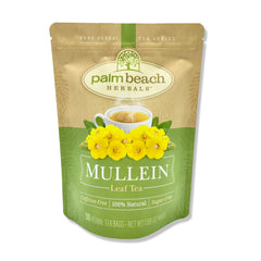 Palm Beach Medicinal Herbs front packaging showing resealable pouch and 30 tea bags for freshness