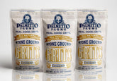 Palmetto Farms front packaging shows mixed yellow and white grits and freshness