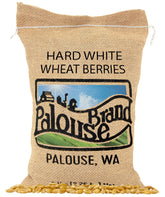 Palouse Brand front of 5 lb bag showing certification and farm origin