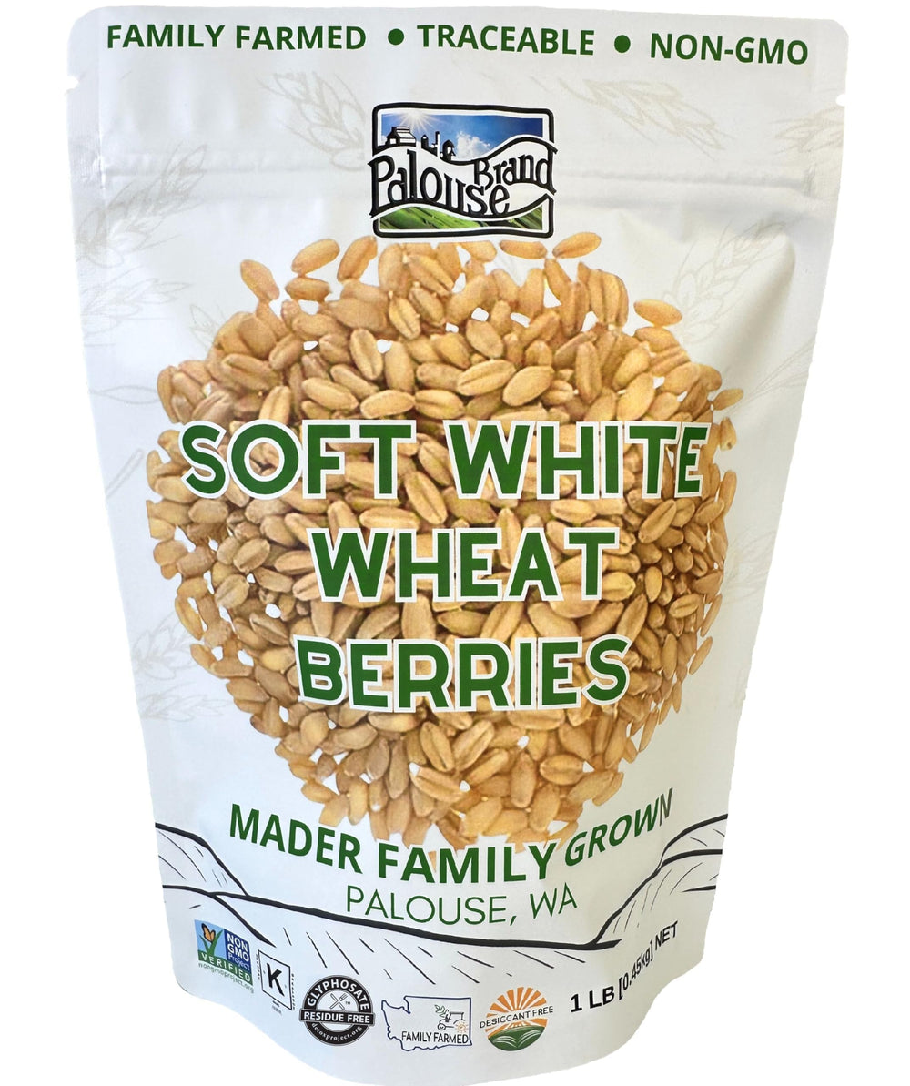 Palouse Brand front bag view showing 1 lb packaging and certifications