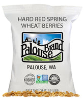 Palouse Brand front packaging showing 25 lb bag and benefits