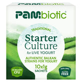 PAMBIOTIC front packaging showing ten sachets and clear labeling for easy identification