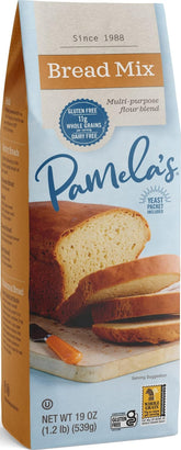Pamela's Products front packaging showing 19 oz bag and benefits