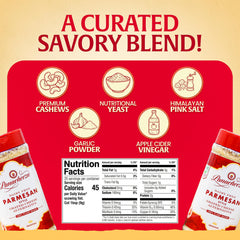 Panacheeza sprinkled over spaghetti, brand adds savory finishing flavor