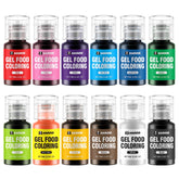 Pandalab front packaging showing all 12 gel color bottles and benefits