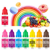 Pandalab front packaging showing eight plant-based color bottles, highlights clean ingredients