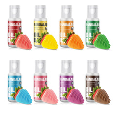 Pandalab front packaging showing eight vibrant color bottles and label, visual clarity benefit