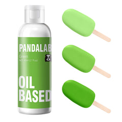 Pandalab bottle front label showing green oil color and volume for accurate choice