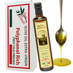 Papa Vince front bottle showing label and vintage, highlights authentic Sicilian origin