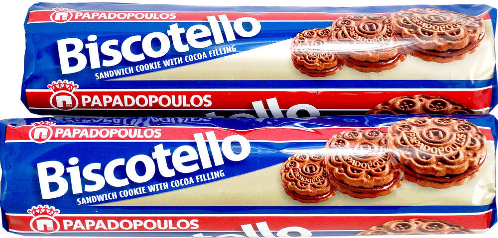 Papadopoulos front packaging showing two sealed packs and branding for easy identification