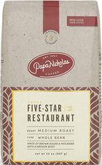 PapaNicholas Coffee front bag shot showing label and freshness for confident brewing