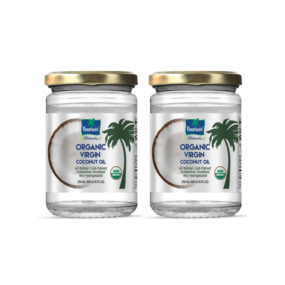 Parachute Naturalz front packaging showing organic label and benefits