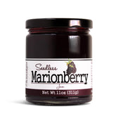 Paradigm Foodworks front jar view showing brand and smooth marionberry spread benefit