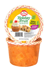 Paradise jar front packaging showing 16 ounce candied pineapple wedges for baking