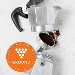 Paramount Roasters close-up of ground coffee texture enhancing aroma clarity