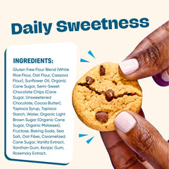 Partake cookie in a lunchbox next to fruit, safe for school snack policies