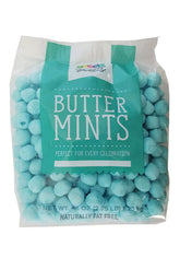 Party Sweets front packaging showing 2.75 lb bag and blue buttermints for easy service