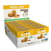 Pasokin front packaging showing keto peanut butter bites and recyclable box benefit
