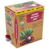 PassionBio front packaging showing the 3L bag-in-box and tap, convenient storage benefit