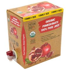 PassionBio front packaging showing 3L family-size box and tap benefit