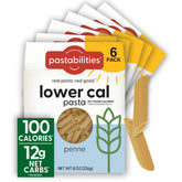 pastabilities branded penne front packaging showing 100 calories per serving