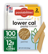 pastabilities front packaging showing product benefits and low calories