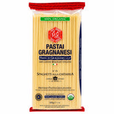 Pastai Gragnanesi front packaging showing organic chitarra spaghetti and IGP badge