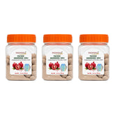 patanjali front packaging showing three 100g jars for easy storage