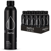 PATHWATER front view of 25 fl oz aluminum bottle showing branding and pack benefit