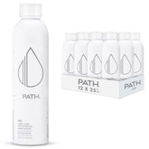 PATHWATER front bottle view showing clean branding and recyclable aluminum