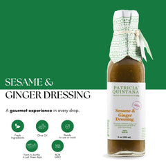 Patricia Quintana close-up of sesame seeds and grated ginger highlighting freshness benefit