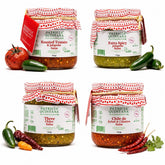 Patricia Quintana sampler pack front packaging showing four bottles and branding benefit of variety