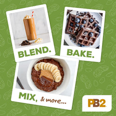 PB2 resealable jar top view highlighting secure lid for freshness
