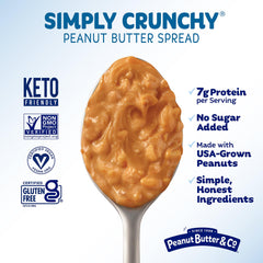 Peanut Butter & Co. spread on toast in kitchen showing quick breakfast option