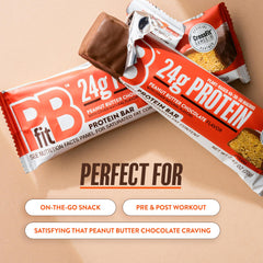 PBfit ingredients flatlay with PBfit peanut powder highlighting clean sourcing