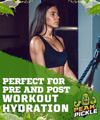 Peak Pickle used by athlete at gym for fast hydration support
