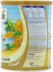 Peak open can with powder visible, easy measuring benefit