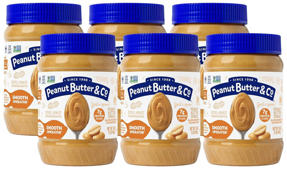 Peanut Butter & Co. front jar view showing label and pantry-ready convenience