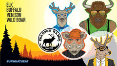 PEARSON RANCH jerky on a backpack in outdoors scene for portable high-protein snack