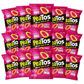 PeaTos front packaging showing sweet onion flavor and nutritional highlights