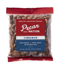 Pecan Nation front pack showing 16 oz bag and product branding for pantry appeal